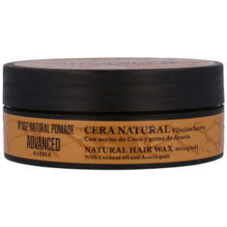 ADVANCED BARBER-Nº302 NATURAL POMADE (NATURAL WAX W./COCONUT OIL) wosk do włosów naturalny mocny 100 ml