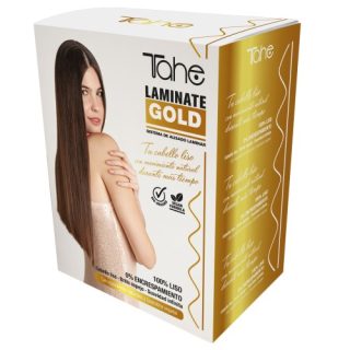 LAMINATE GOLD BIOPLASTIA PACK Zestaw do pielegnacji włosów po zabiegu (Szampon 300 ml + Maska 300 ml + Krem do stylizacji 100 ml)